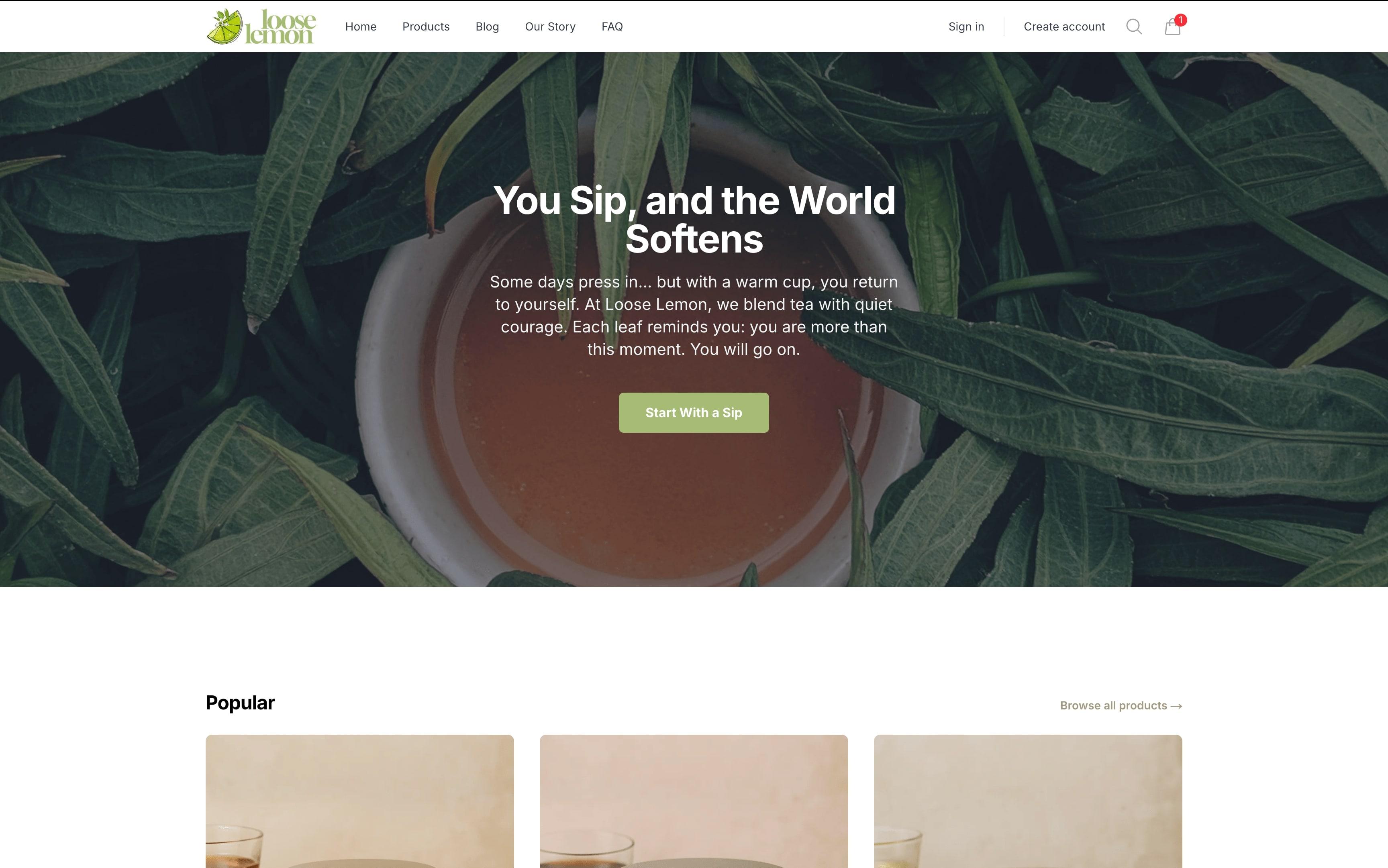 🍋 Loose Lemon - E-commerce Platform cover